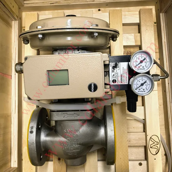Samson AG Complete Process Valve Set Pneumatic Actuator 3271 Regulator 4708 DN40